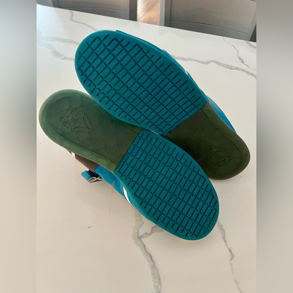 GUC Reebok Lifter Plus CF74 U-Form CrossFit Lifting Shoes, Teal, Men’s Size 12 - Picture 10 of 10